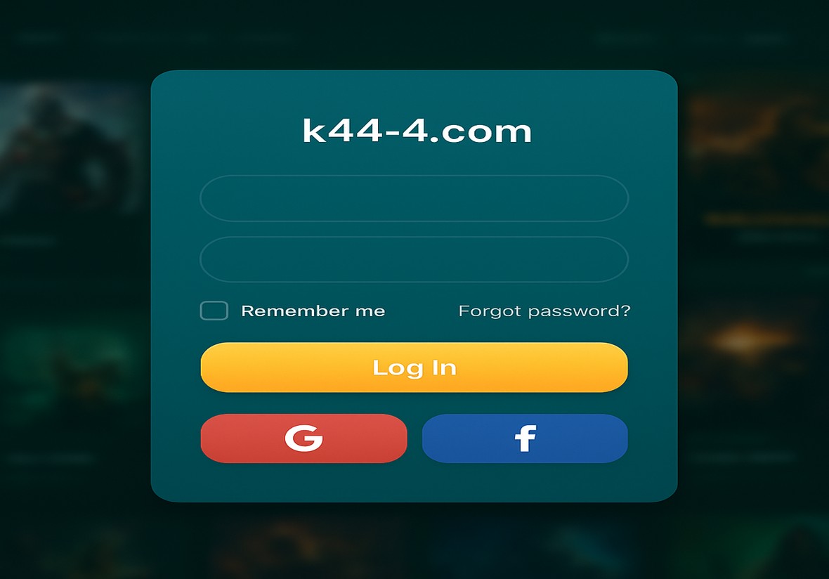 K444 লগইন পৃষ্ঠা